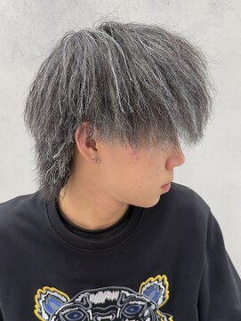 ルースト 西院店(ROOST) マッシュウルフ×ブルーハイライト