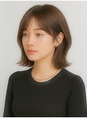 社会人オフィス上品ショートボブ女子力透けカラー清潔感