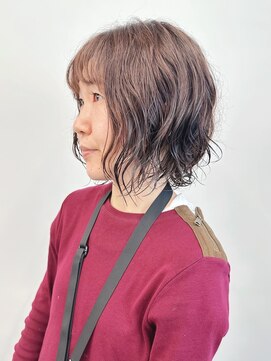 モリオ(morio) |ニュアンスパーマ大人ボブパーマゆるふわパーマボブ30代40代