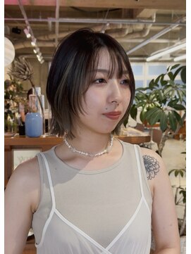 ヤーン(yarn.) layer bob/olive greige