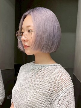 アルバム 銀座(ALBUM GINZA) ハイトーンダブルカラー韓国ヘア美髪ミディアム_ba555621