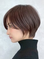 エリマ 横浜西口(elima)&nbsp;横浜ハンサムショートボブミルクティーベージュヘーゼルブラウン