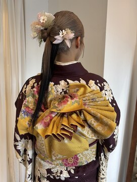 バディヘア リープ(BUDDY HAIR Leap) タイトリボンアレンジ/成人式/卒業式