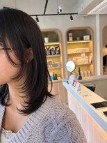 スーリール 室見店(Sourire) ミディアム×顔周りレイヤー