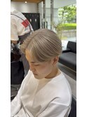 ミルクティーベージュグレージュメンズカット新百合ヶ丘