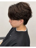 エイド 渋谷(aid) センターパート×フェザーパーマ