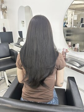 ソア バイ リコヘアーうるま(SOAR by lico hair Uruma) ダークパープル/ナチュラルショート/夏のヘアアレンジ/うるま