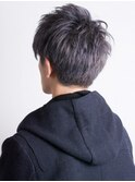 【QUATRO】シルバーグレー×刈り上げ×スマートマッシュ