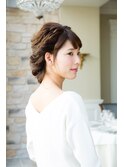 成田ユアエルム内♪編み込み×ねじりパーティーアップ