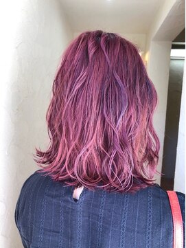 モードケイズ 西宮(MODE K's) ピンクカラー/大人可愛い/モテ髪カタログ/小顔/ウルフカット