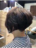 刈り上げ×ショートボブ