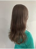 グレージュカラー ロングヘア