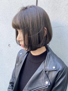 モリオ フロム ロンドン 成増店 【morio成増/ムラマツ】韓国風ボブ　くすみブルー