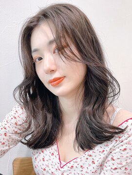 アイティーバイアルバム 松戸店(IT by ALBUM) ミディアムワンホンヘア_くびれヘアビタミンカラー_78524