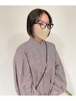 ヘアーアイストゥーレ(HAIR ICI TRE)&nbsp;インナーカラー ショートボブ ベージュカラー ボブ　担当渡辺聖