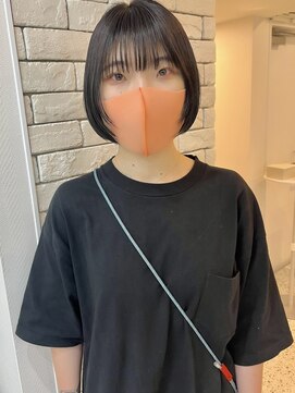 メモリーズ 銀座(Memories) お洒落ぱつっとボブ