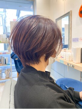 ラブアンドヘアーフロー(Love&Hair Flow) 前髪あり大人かわいいショートボブ 20代30代40代小顔ナチュラル