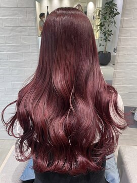 ロンドエニカ 大宮(Lond enika) 大人ガーリーレッドカラー