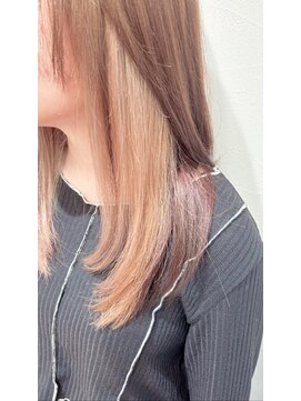 アジールヘア 池袋東口店(agir hair) 20代30代大人かわいいミルクティーベージュインナーカラー池袋