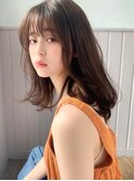小顔効果も期待大なレイヤーロング