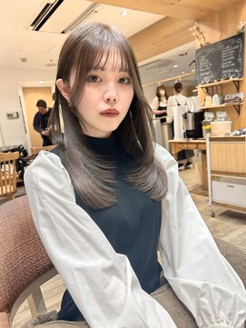 バイオレット 表参道店(Violet) 韓国レイヤー レイヤーカット 顔周りレイヤー 小顔ヘア