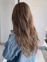 アースモード 亀戸店(EARTH Mode) 30代40代ロングウルフ乾かすだけアッシュグレージュ透明感
