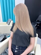 ダブルカラー＊ケアブリーチでブリーチしたあともツヤ髪が続く！[新宿]