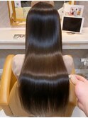 ミニウルフ髪質改善縮毛矯正酸性ストレートレイヤーカット/銀座