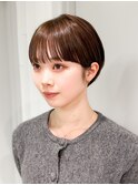 ショート前髪カットおくれ毛韓国ヘア_ba554131
