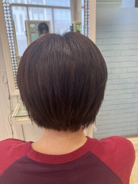 ビス ヘア アンド ビューティー 西新井店(Vis Hair＆Beauty) ブリーチなしワインレッドカラー