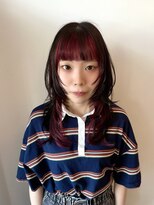 フラム(fulam)&nbsp;レイヤー×フェイスフレーミングカラーレッド