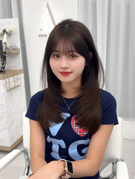 アマトウキョウスマートサロン(AMA TOKYO×Smart Salon) くびれレイヤー/顔まわりカット/くびれ巻き/レイヤーカット