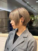 シュク 高円寺(SYUK)&nbsp;ツーブロックショートボブ/オリーブベージュ/SYUK高円寺/坂元