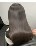 ロングヘアー　ショコラカラー　髪質改善　赤坂見附