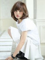 ヘアーアンドファッションシオミエイチ (hair＆fashion shiomi H)&nbsp;フリンジバングアンニュイマッシュボブ【スポンテニアス】