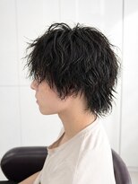 クオリス 上福岡店(QUALIS)&nbsp;メンズパーマメンズミディアム×サーフカール