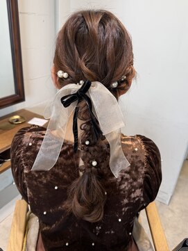 エデル(edel) ヘアアレンジ/編み下ろし/お呼ばれヘアセット