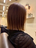 エクファ ヘア シェリル 草津 南草津店(ex-fa hair cherir)&nbsp;ミルクティーブロンド/ダークブルー/デジタルパーマ/南草津