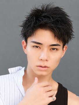 エルマーク 本山(L-MARK) スパイキーショート/アップバング/ツーブロック/メンズ