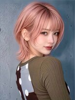 シー バイ ロンド 新宿(Sea by Lond)&nbsp;【福島】ピンクベージュ耳かけくびれヘアショートウルフ新宿