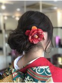 【amule hair】成人式アップスタイル