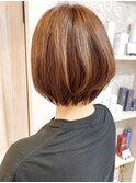 福山市美容室Caary  丸みショートボブ フェアリーボブ