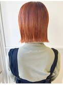切りっぱなし☆オレンジボブ
