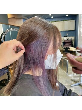 ヘアリゾートエーアイ 西日暮里店(Ai) インナーパープル