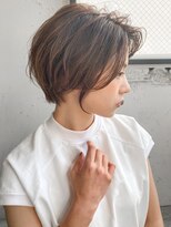 アグノス 青山(Agnos) 大人かわいいグレージュカラーボブウルフ黒髪ココアベージュ