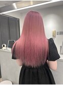 カシスピンクカラー【池袋、ケアブリーチ、イルミナカラー】
