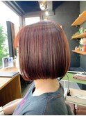 縮毛矯正×ナチュラルボブ