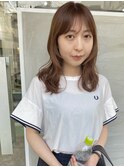 顔まわりレイヤー/オレンジブラウン