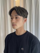 オレンジ梅田店(ORANGE)&nbsp;メンズハイライトカラーツーブロックメンズスタイル