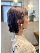 ヘアデザイン エソラ(hair design esora) 明るい白髪染めのボブ